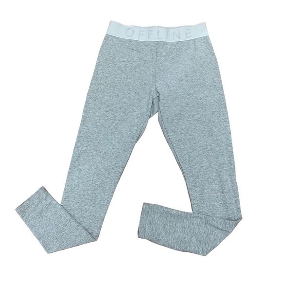 aerie Pants - Offline by Aerie Gray Logo Band Leggings